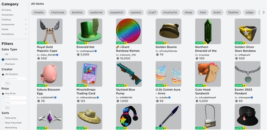 What Items to Sell on Roblox